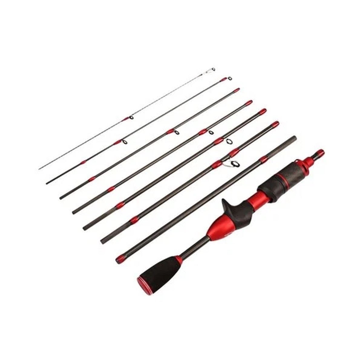 Ultralight 8-Section Carbon Rod 1.68/1.8m Shrink to 27cm Fishing Rod 2-8g