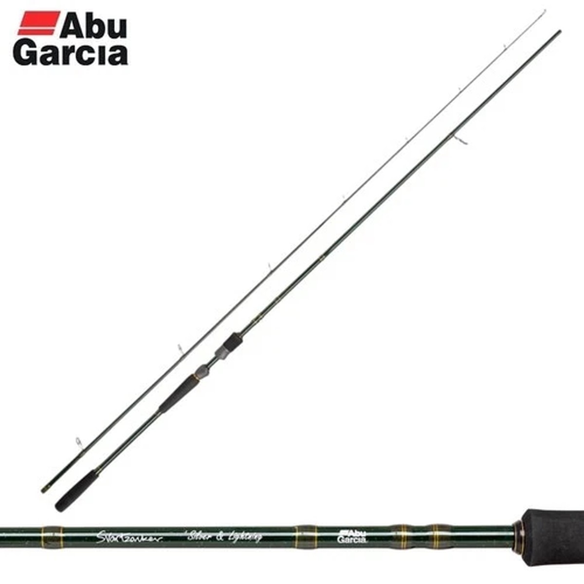 ABU GARCIA Spinning Rod Svartzonker SILVER & LIGHTNING 3.12m/8-38g