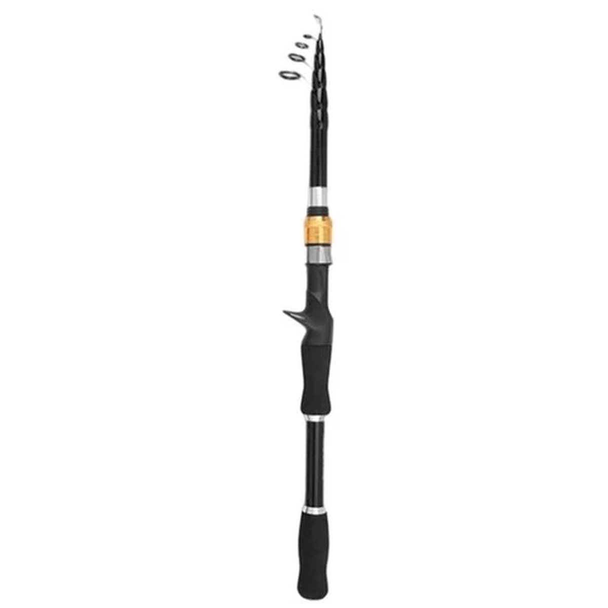 Carbon Fiber Telescopic Fishing Rod with Metal Reinforced Seat 1 6 to 2 4m