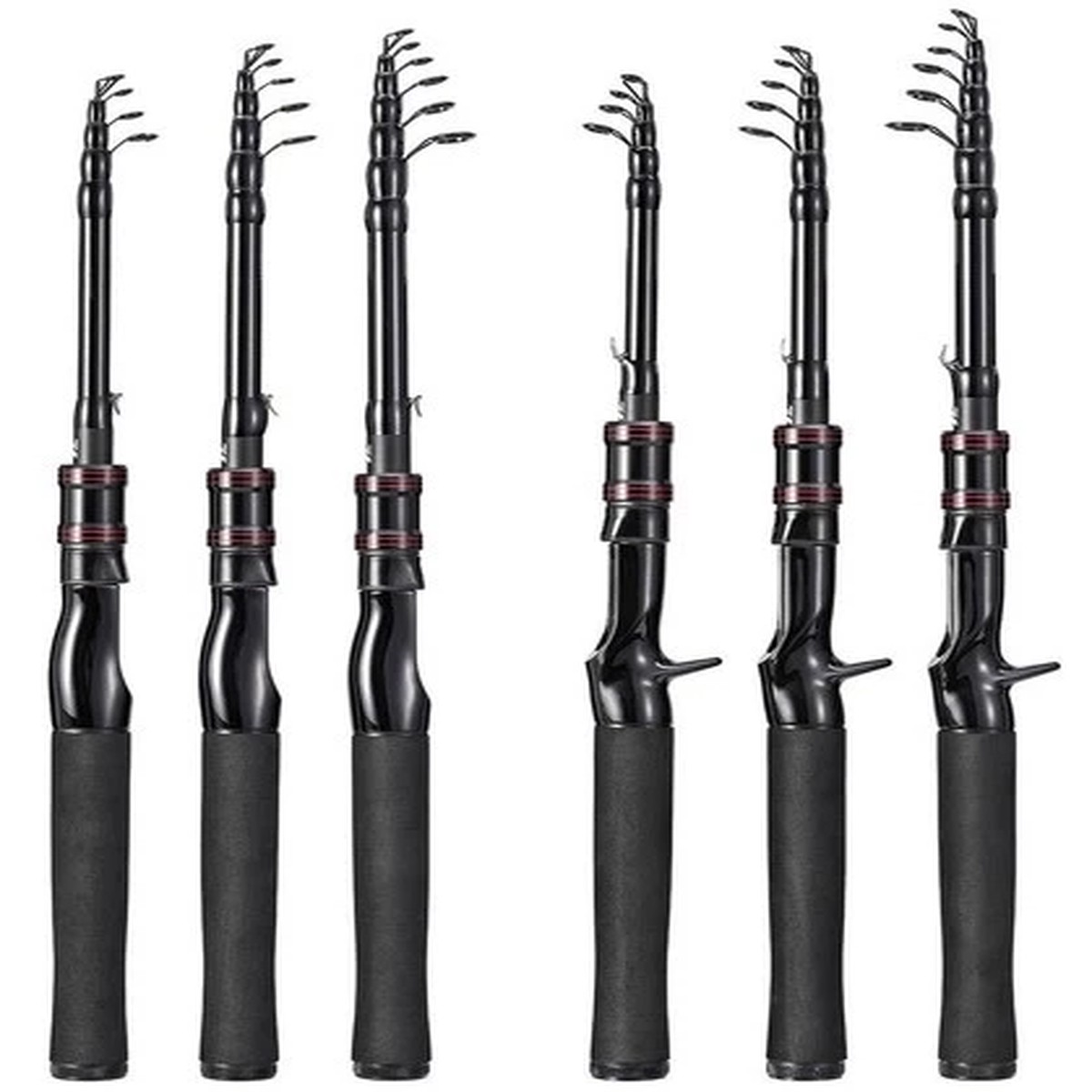 Telescopic Fishing Rod Carbon Fiber Ultra Light Spinning Casting Lure Fast Rods