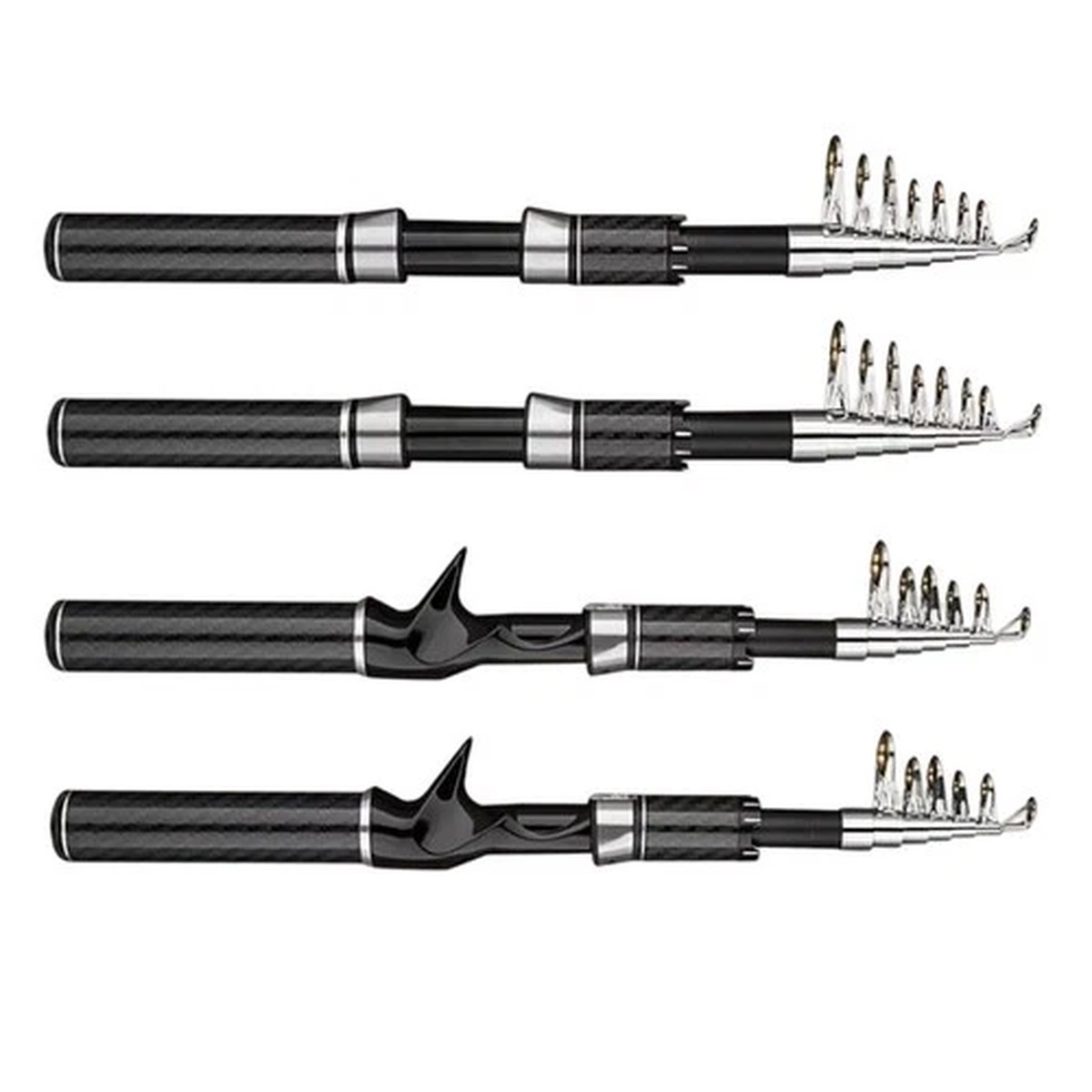 Carbon Fishing Rod 1.6m 1.8m 2.1m 2.4m 2.7m Telescopic Design for Anglers