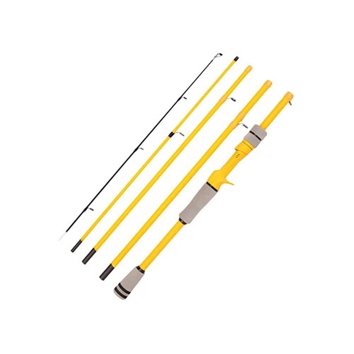 Carbon Fishing Rod 2.1M 4 Section Ergonomic EVA Handle for All Water Types