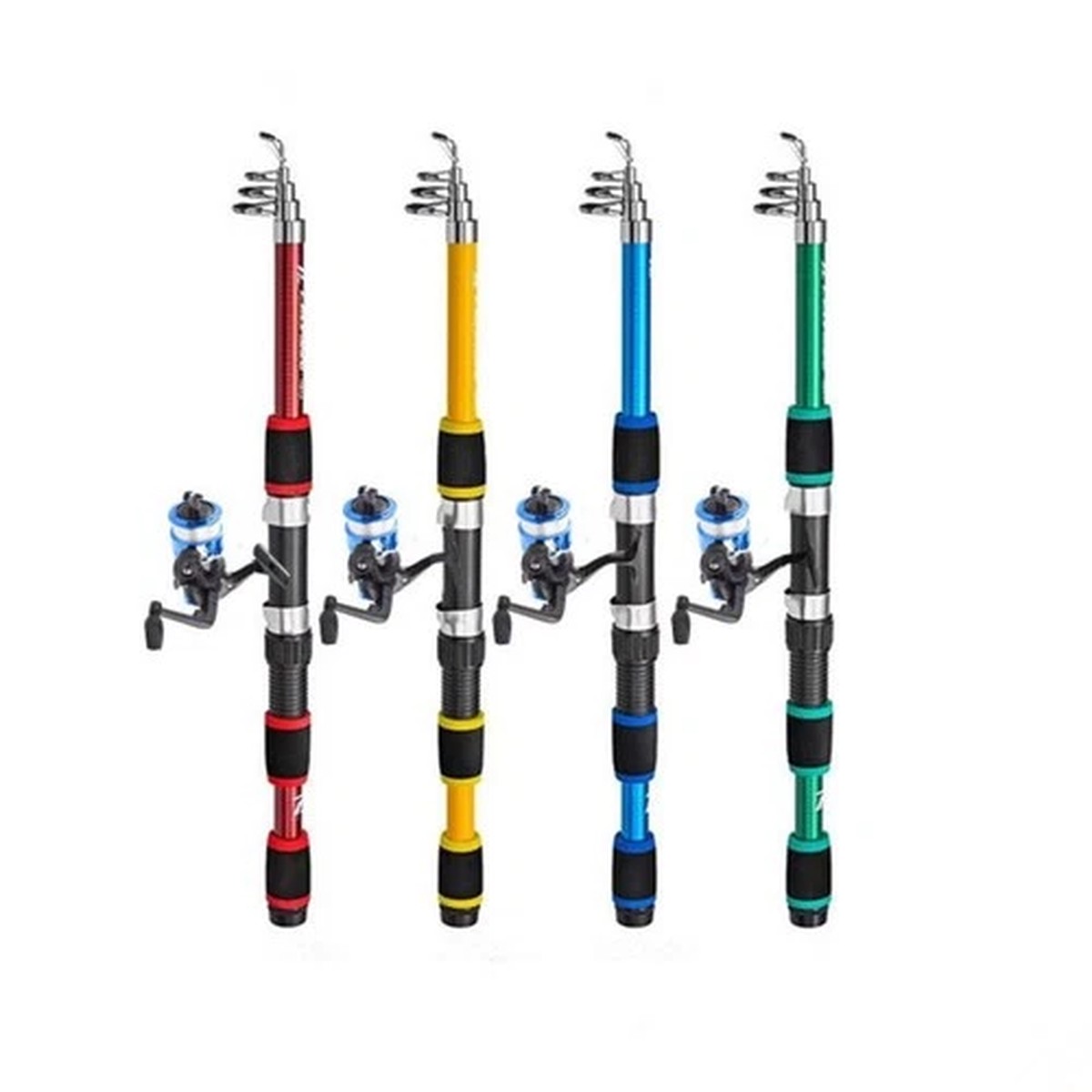 Telescopic Fishing Rod Reel For Combo Complete Kit Full Pole Gear Set Portable