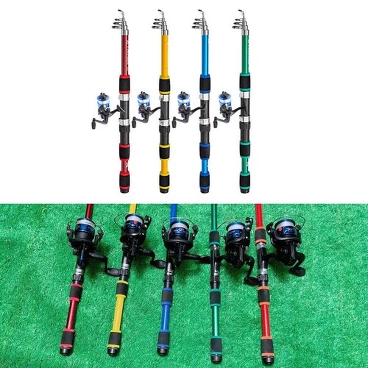 Complete Telescopic Fishing Rod Pole For Combo Set with Reel and Gear 18m