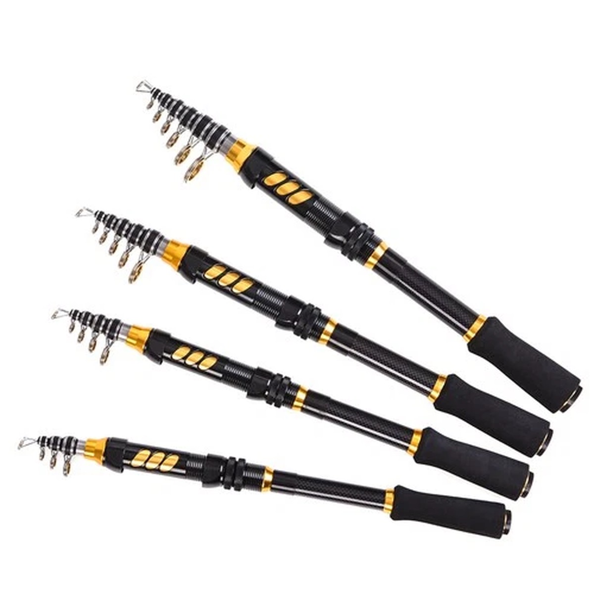 Ultralight Spinning Fishing Rod Pole Hard Carbon Fiber Telescopic Alloy Seat EVA