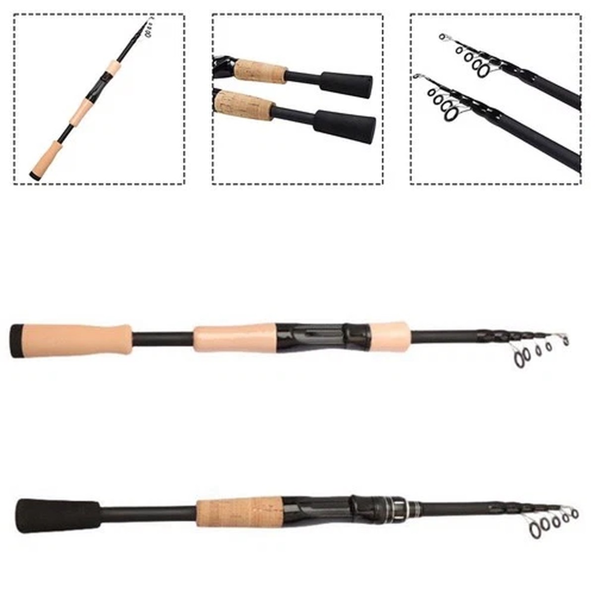 Ultralight Telescopic Fishing Rod for Trout and Bass 1 5M Carbon Fiber