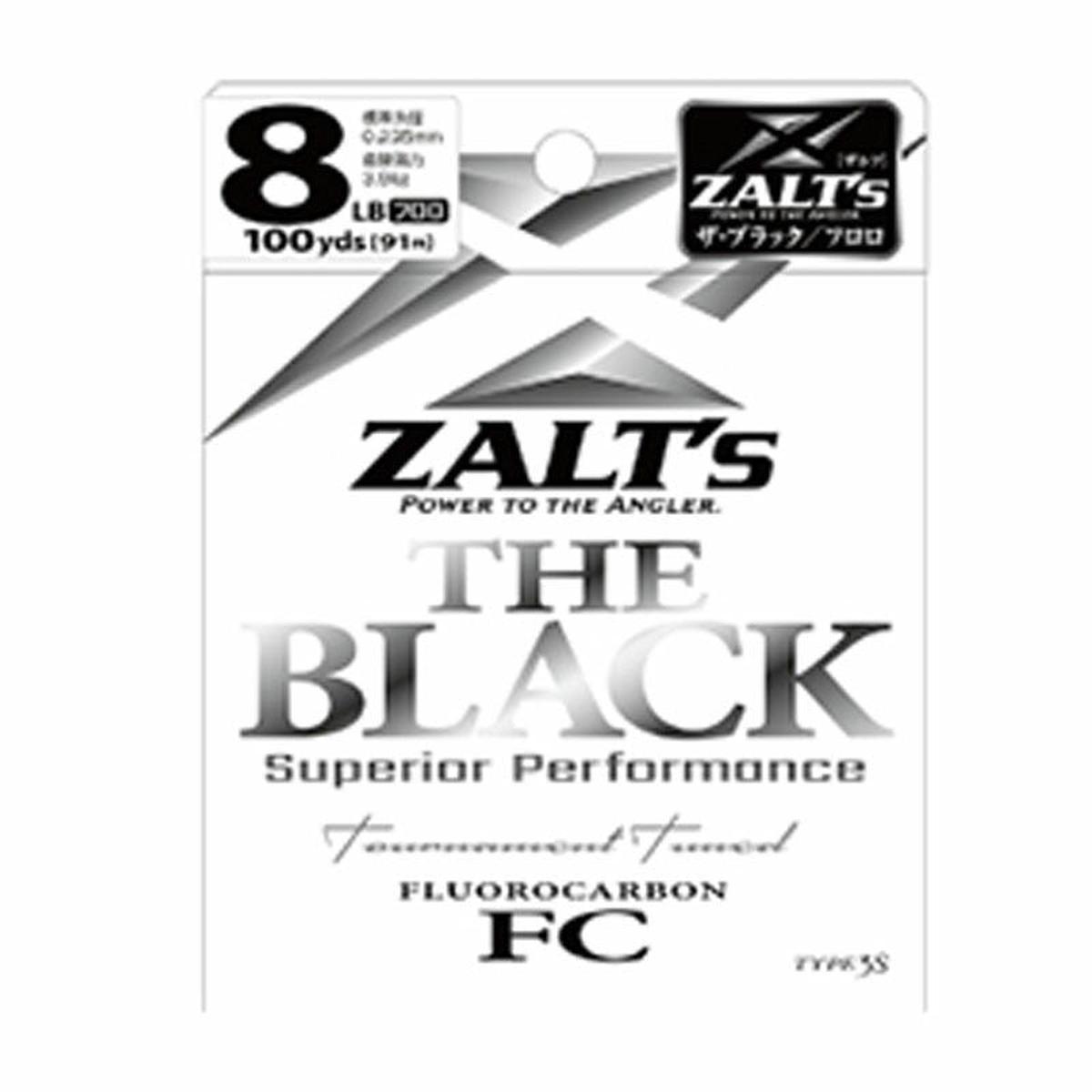 Line System ZALTs THE BLACK 100yds Fluorocarbon 5LB