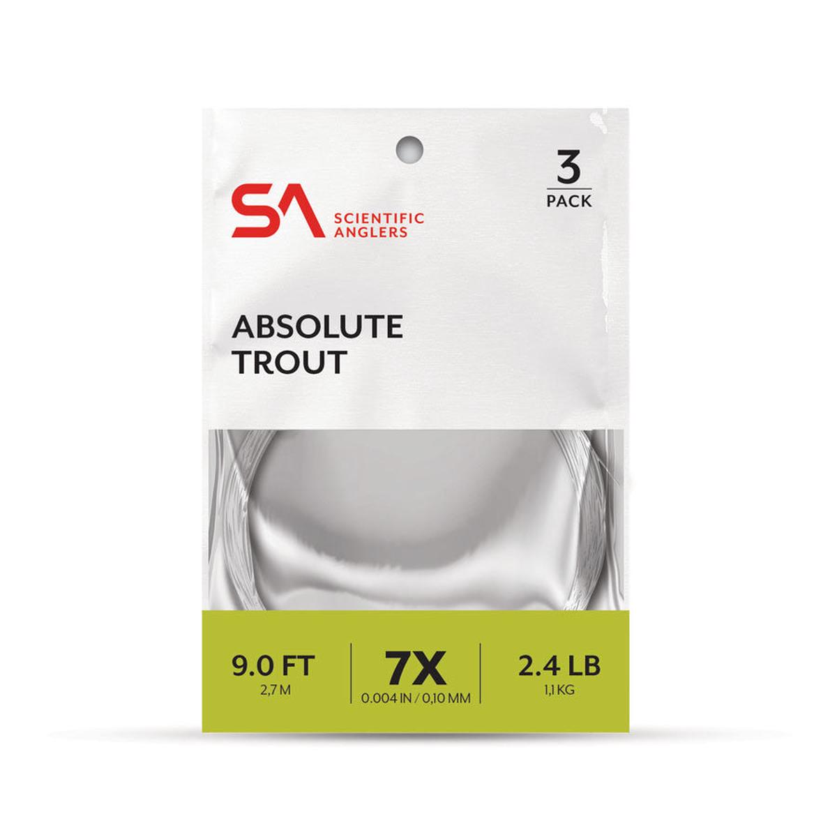 Scientific Anglers Absolute Trout Leader 3-pack