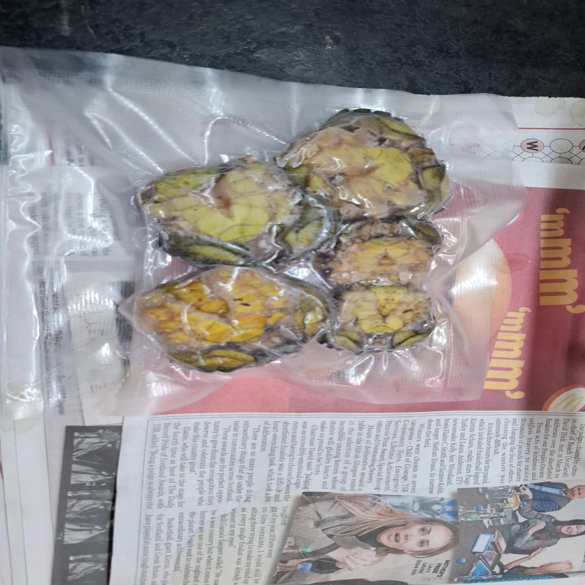 Hard Back Crabs x 3