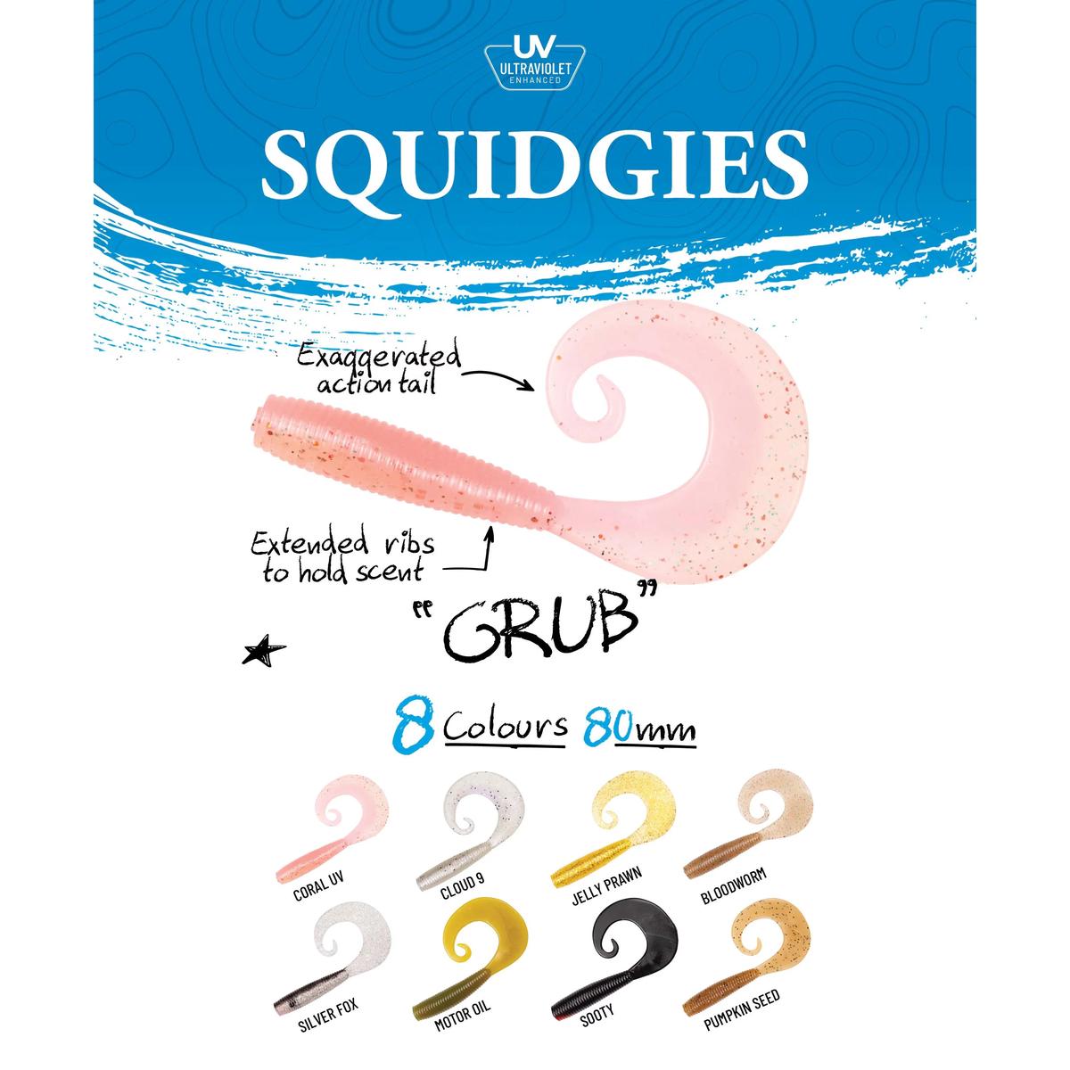 Shimano Squidgies Grub 80mm