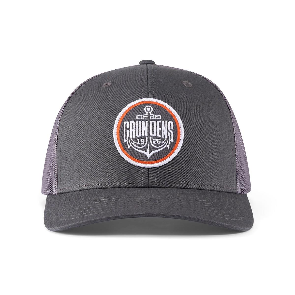 Grundens Logo Anchor Trucker Hat