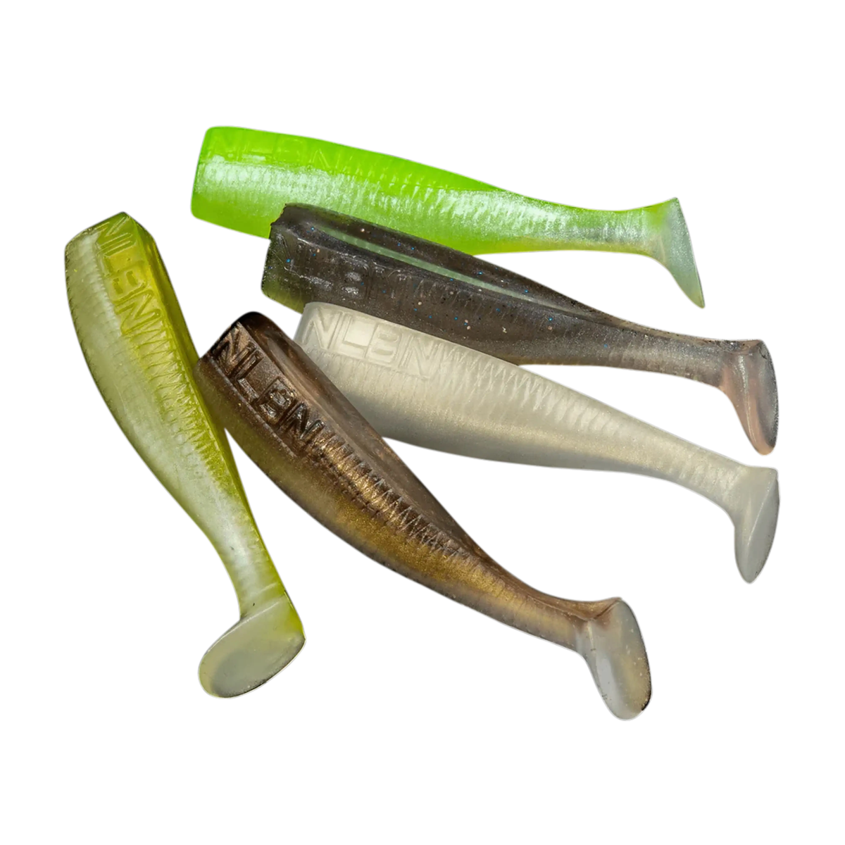 NLBN Realistic Soft Plastic Paddle Tails