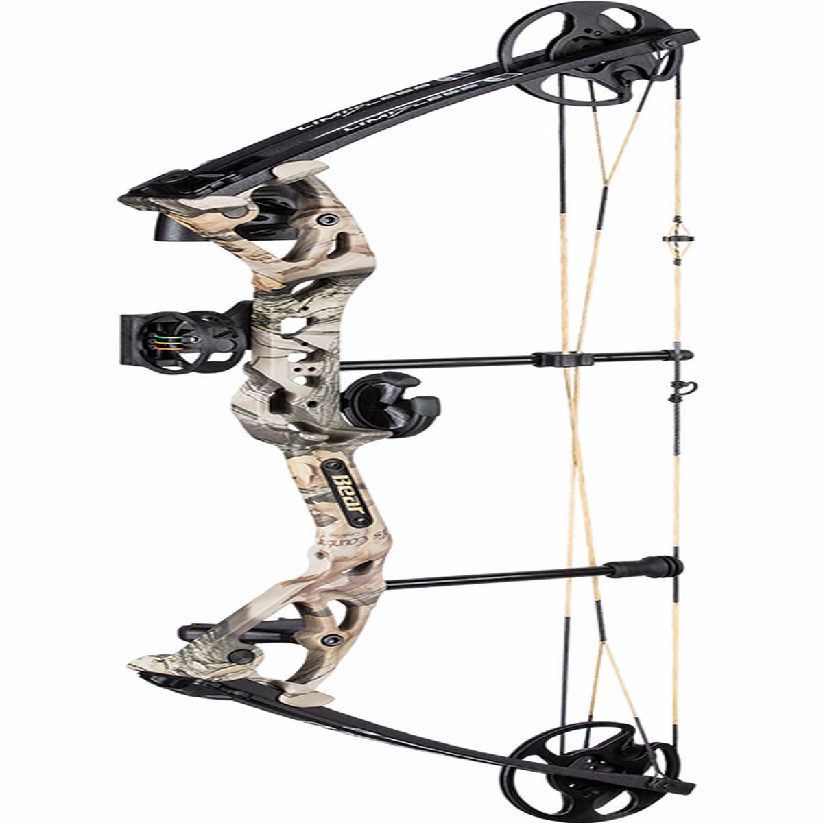 Bear Archery AV91A21075R Limitless Youth compound bow package 25-50 lbs camo