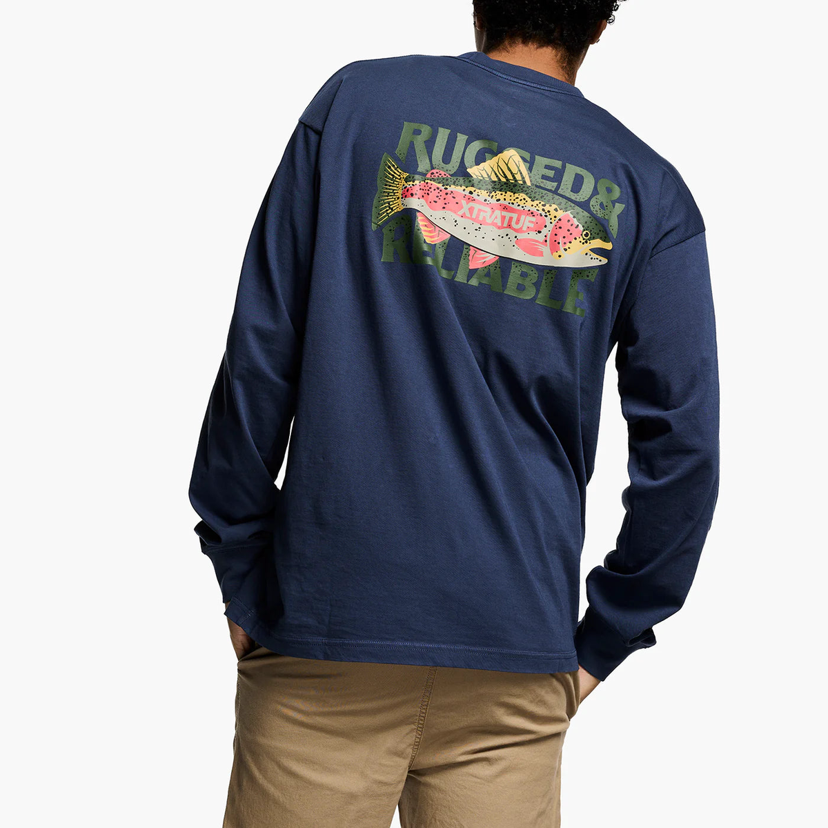 Xtratuf Men's Rugged and Reliable Salmon Long Sleeve Tee