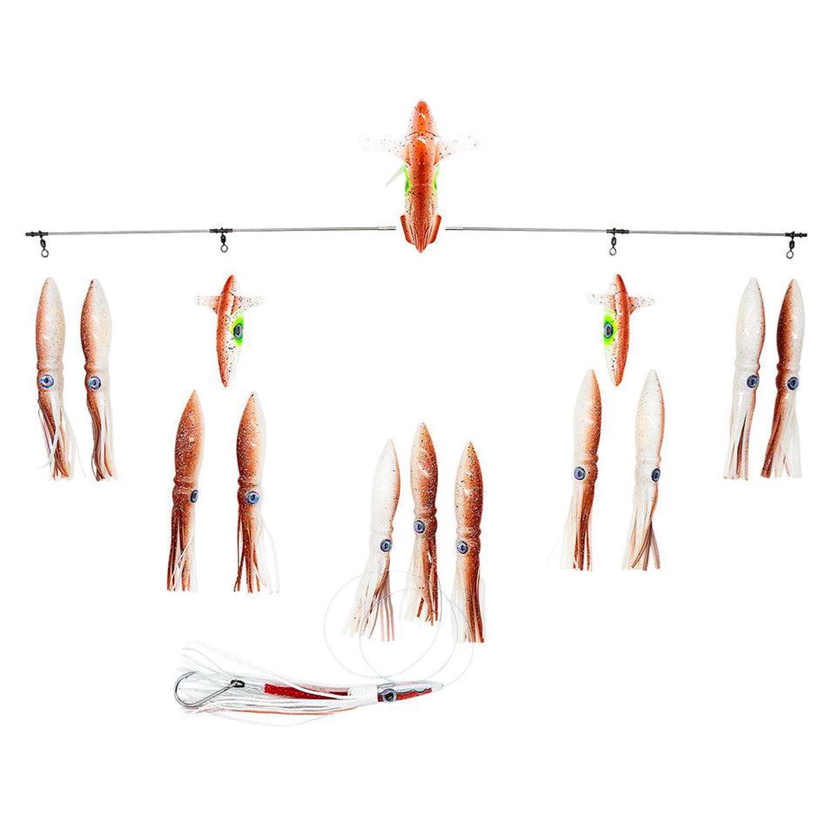 Chatterlures 36" Side Tracker with 9" Floating Shell Squid