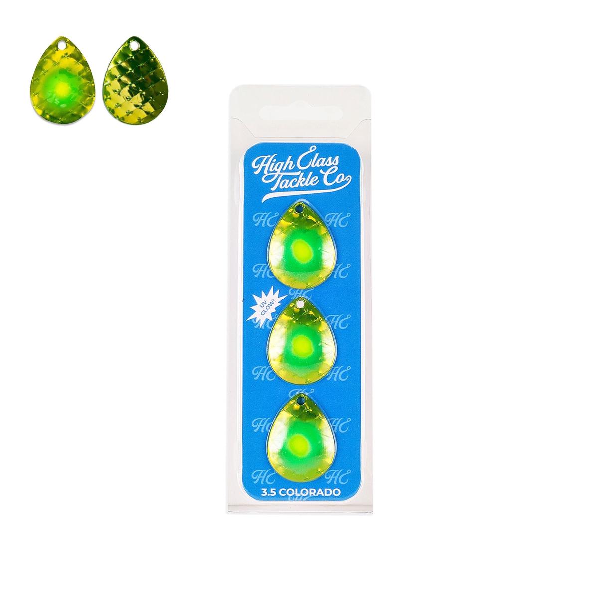 High Class Tackle Co. 'Louie Leprechaun' High Class 3.5 Colorado Blades (3-Pack)