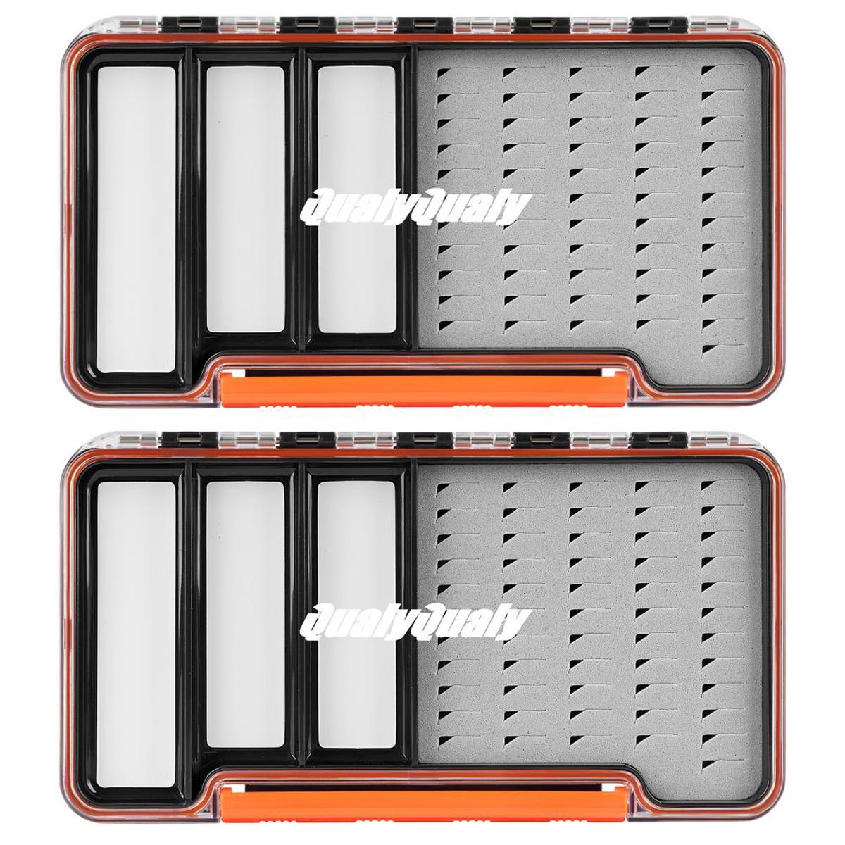 THKFISH 2 Pack Magnetic Streamer Fly Fishing Tackle Box