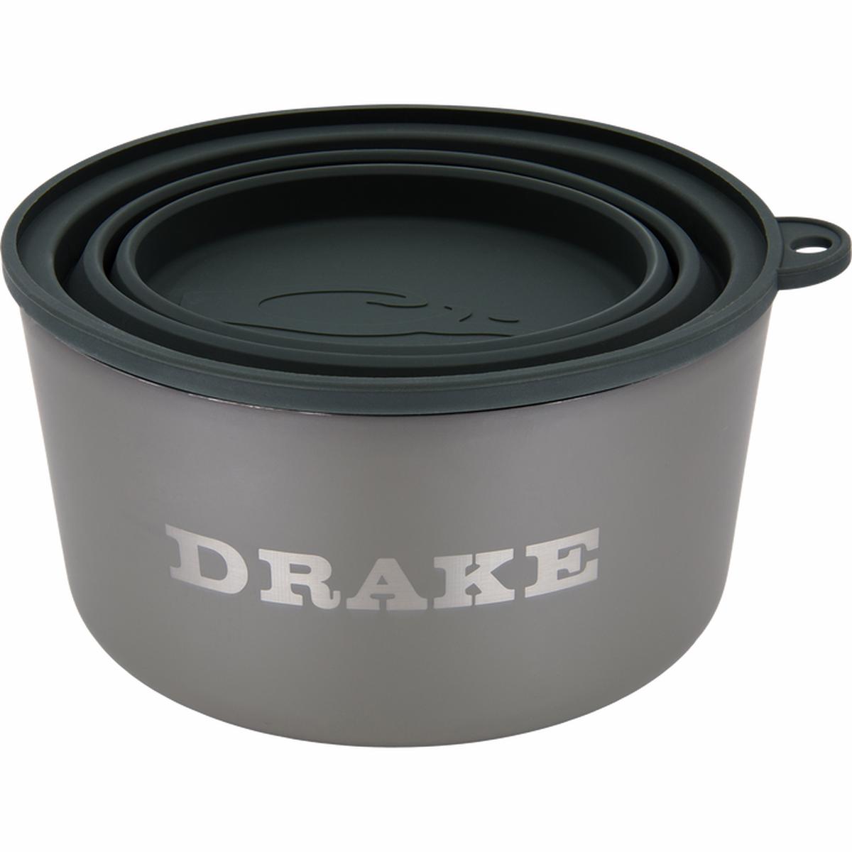 Drake Gun Dog Insulated Stainless Steel Dog Bowl With Lid Crocodile